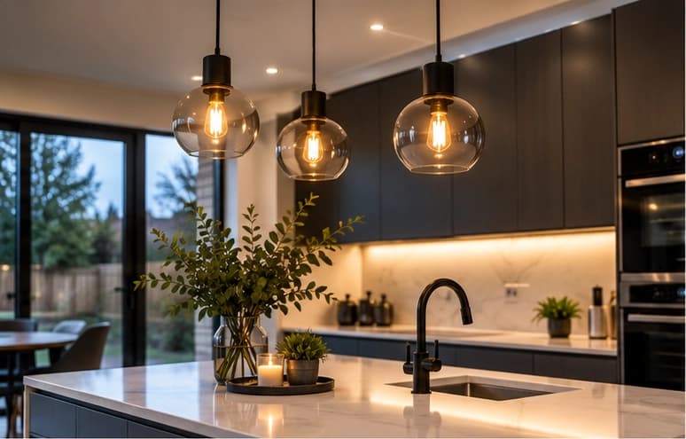 Illustrative image for domestic electrical work, lighting and home improvements